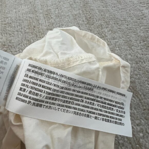 Abercrombie & Fitch Cotton Linen Italian Summer Graphic Mini Dress XL - Picture 10 of 10